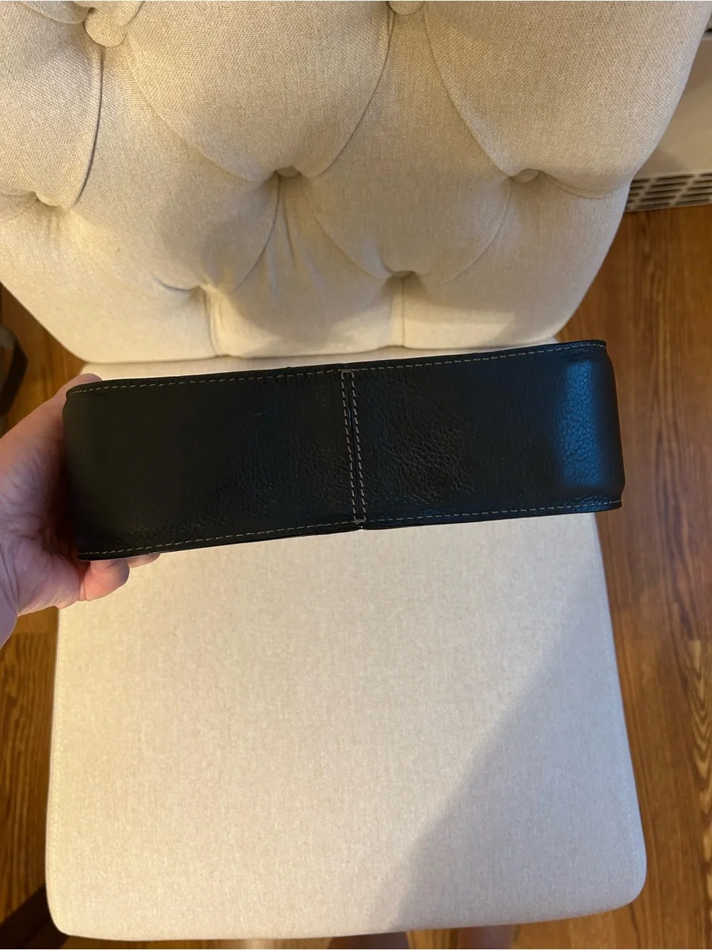 Cole Haan Vintage Village Black Leather Mini Hobo Bag Y2K Shoulder Purse